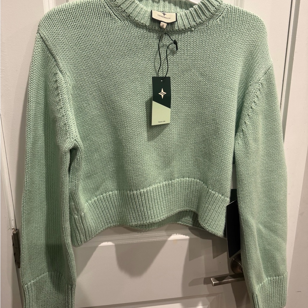 Tuckernuck Mint Green Knit Sweater Size Small - Picture 7 of 12